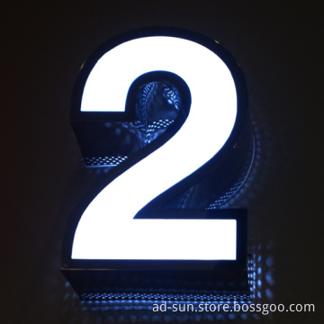 LED Stainless Steel Acrylic Letter with Light Box Casing (BS-1001)
